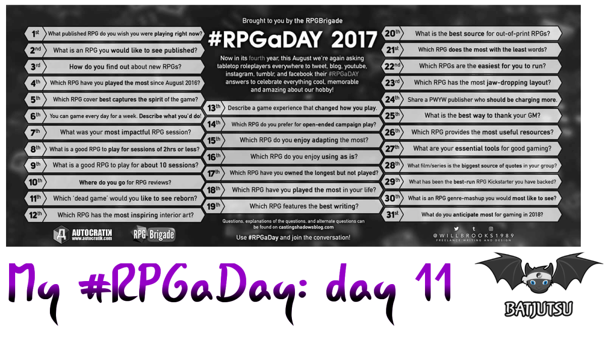 #RPGaDay 11